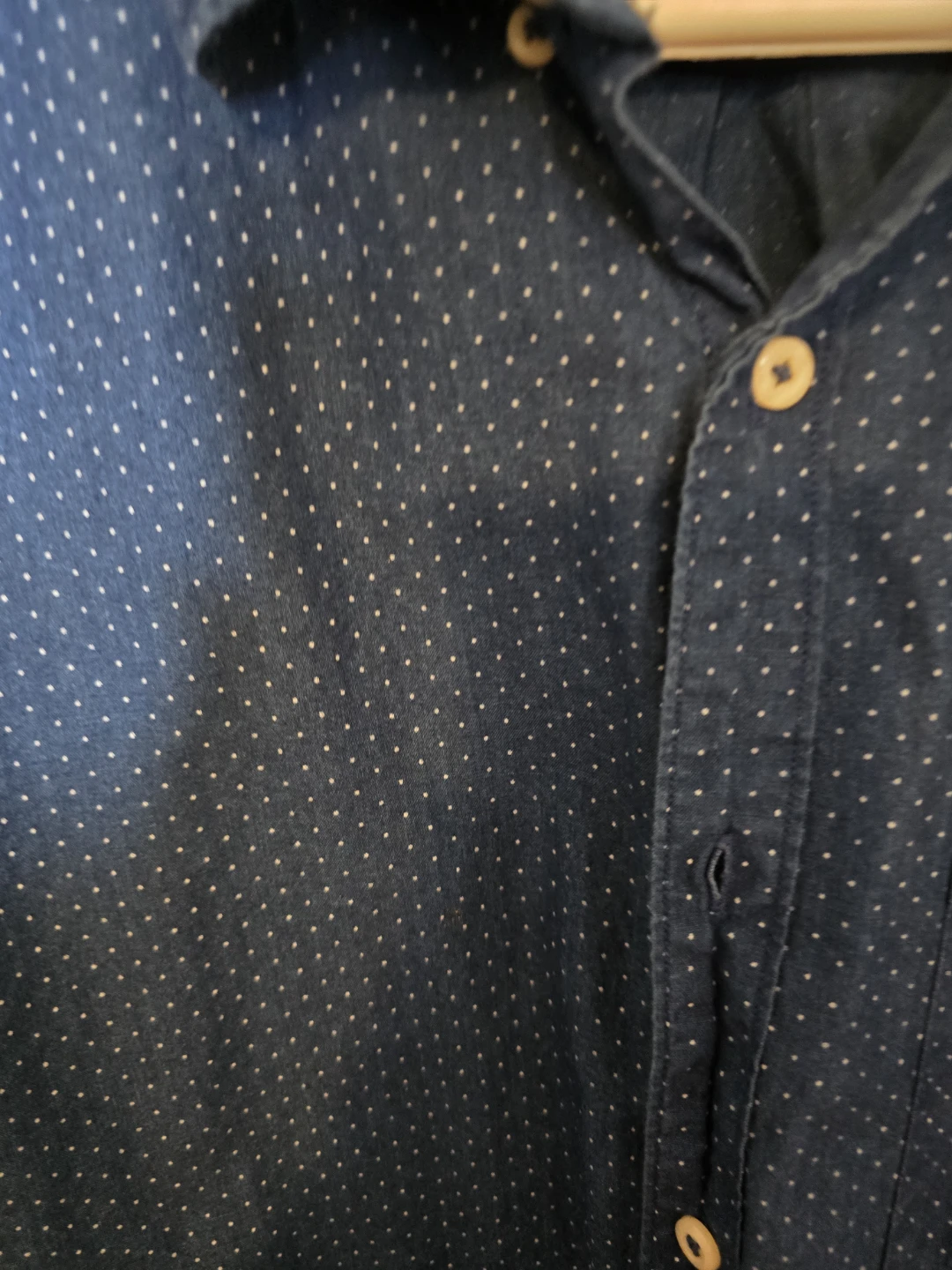 American Eagle Indigo Classic Fit Dot Long Sleeve Shirt XL - photo 4