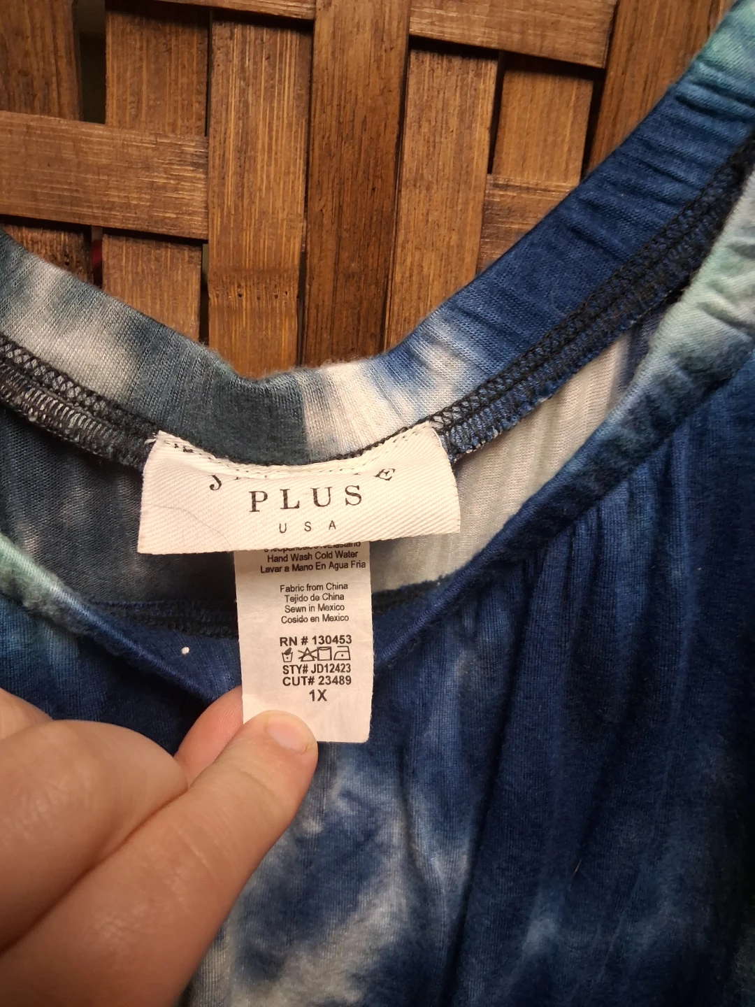 PLUS USA Tie-Dye Maxi Dress Size 1X - photo 2