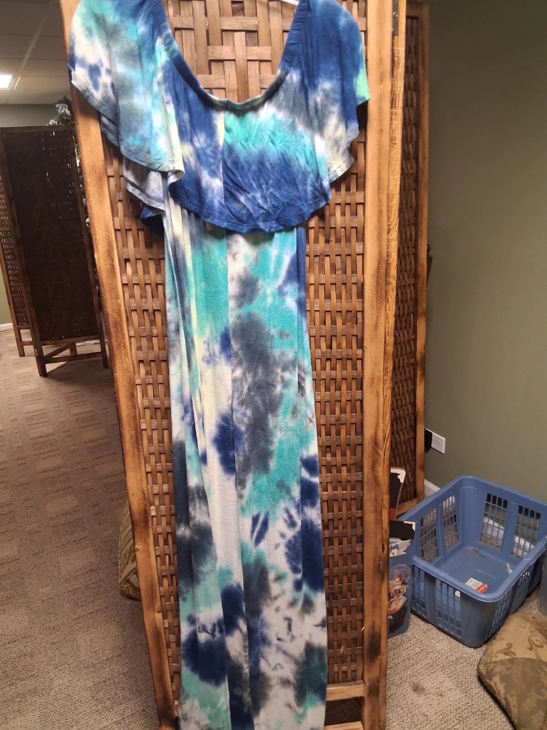 PLUS USA Tie-Dye Maxi Dress Size 1X - photo 3