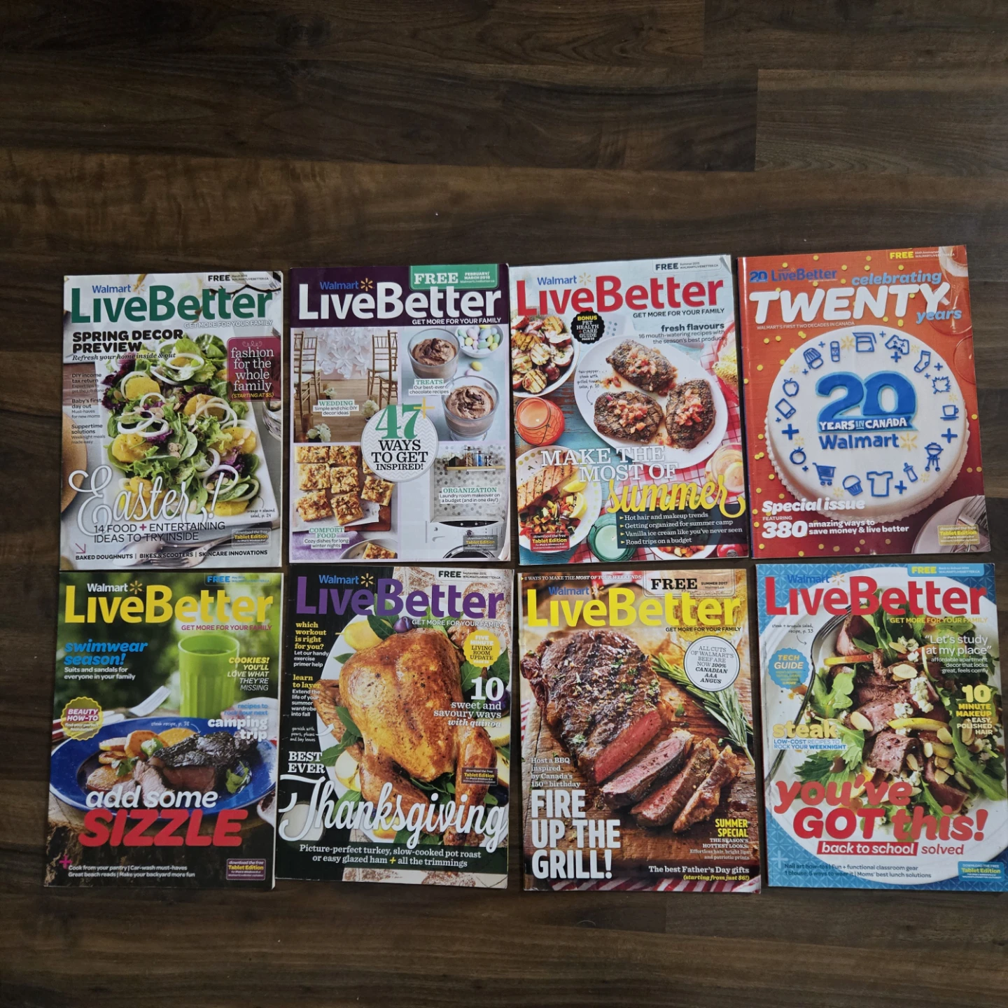 8 FREE Walmart Live Better Magazine Collection