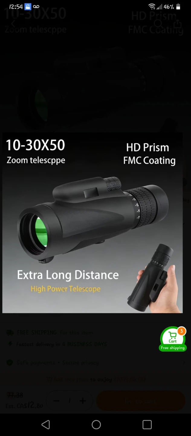 MOYING "30x Continous Zoom" Monocular