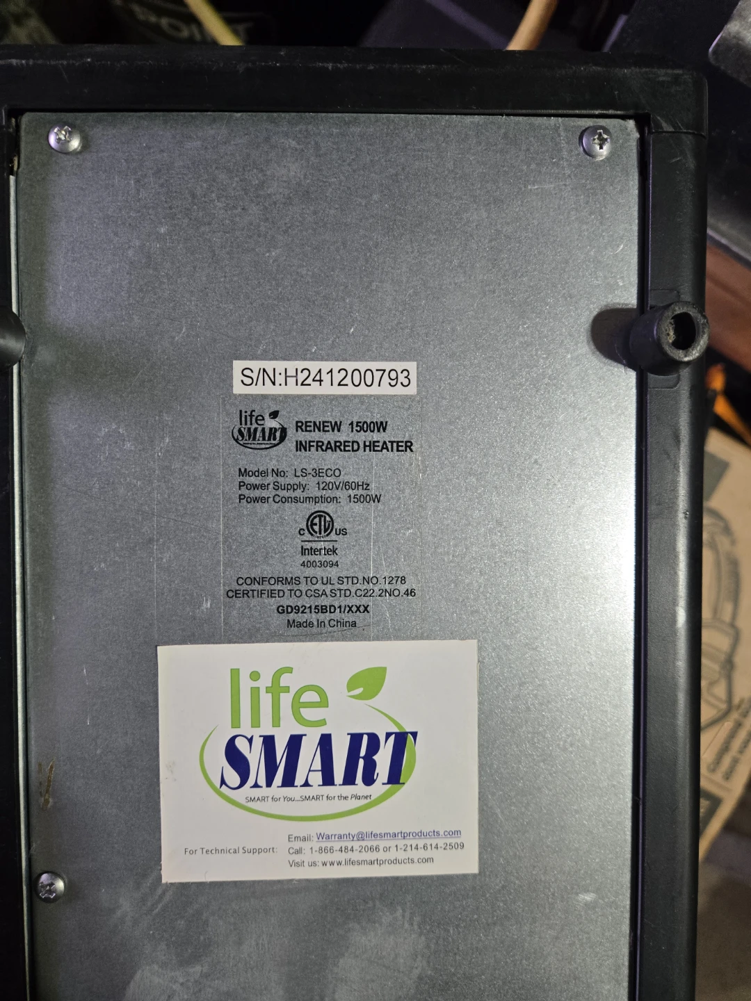 LifeSmart Renew 1500W Infrared Heater - photo 2