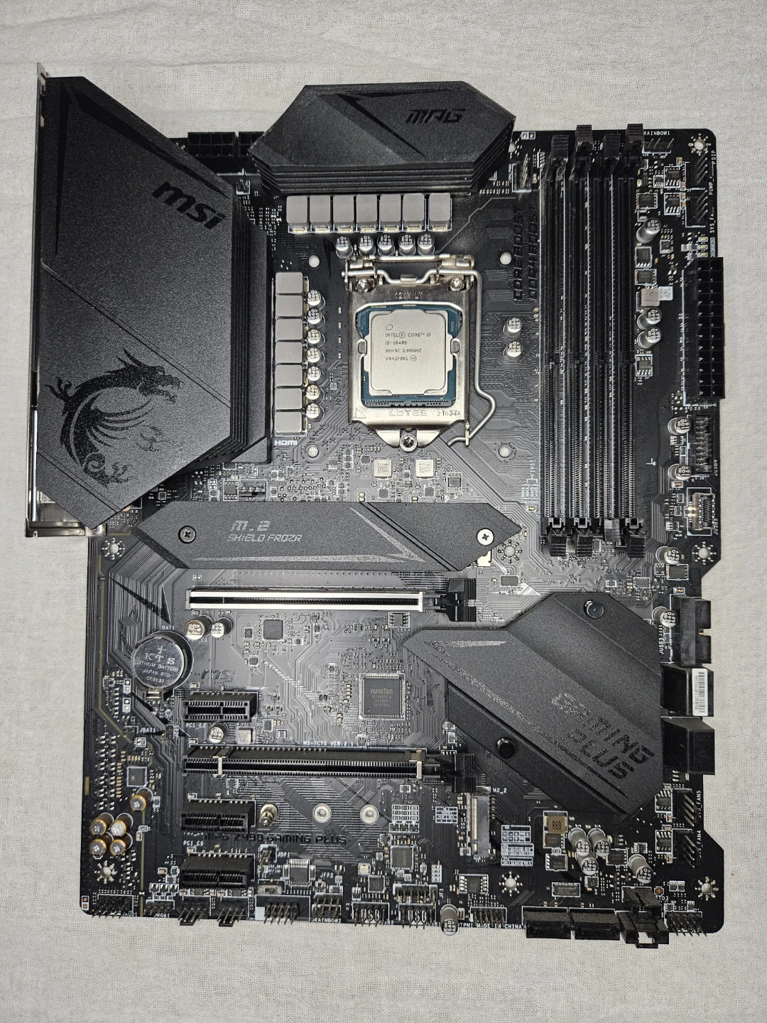 i5-10400 + MSI Z490 Gaming Plus – For Parts / Repair