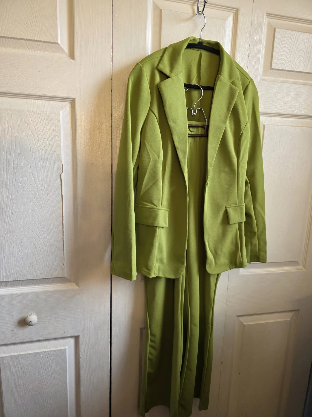 Lime Green Blazer and Pants Set