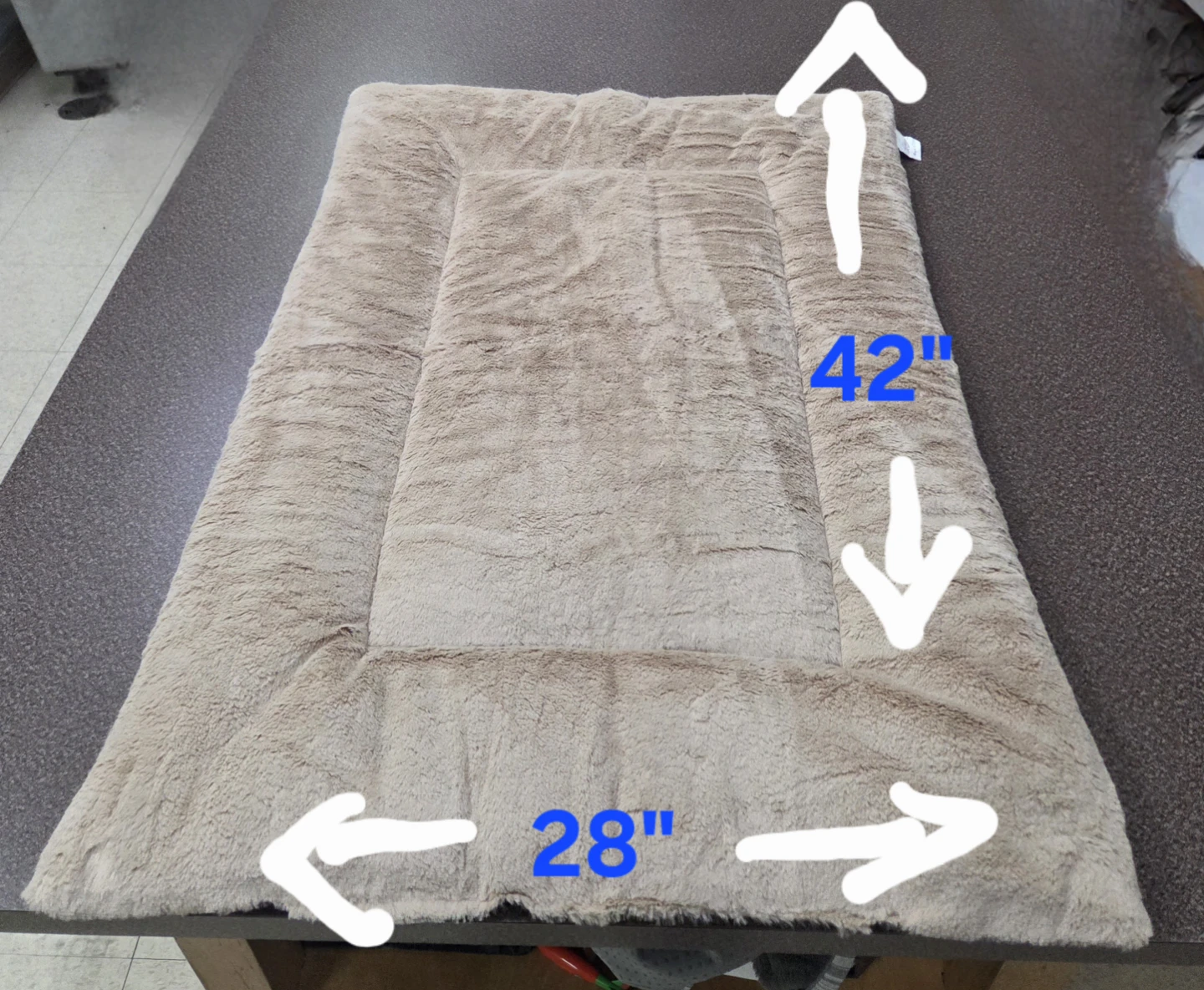 Fluffy Pet Bed Mat - 28" x 42"