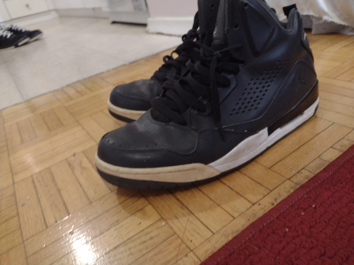 Black Jordan Flight Sneakers