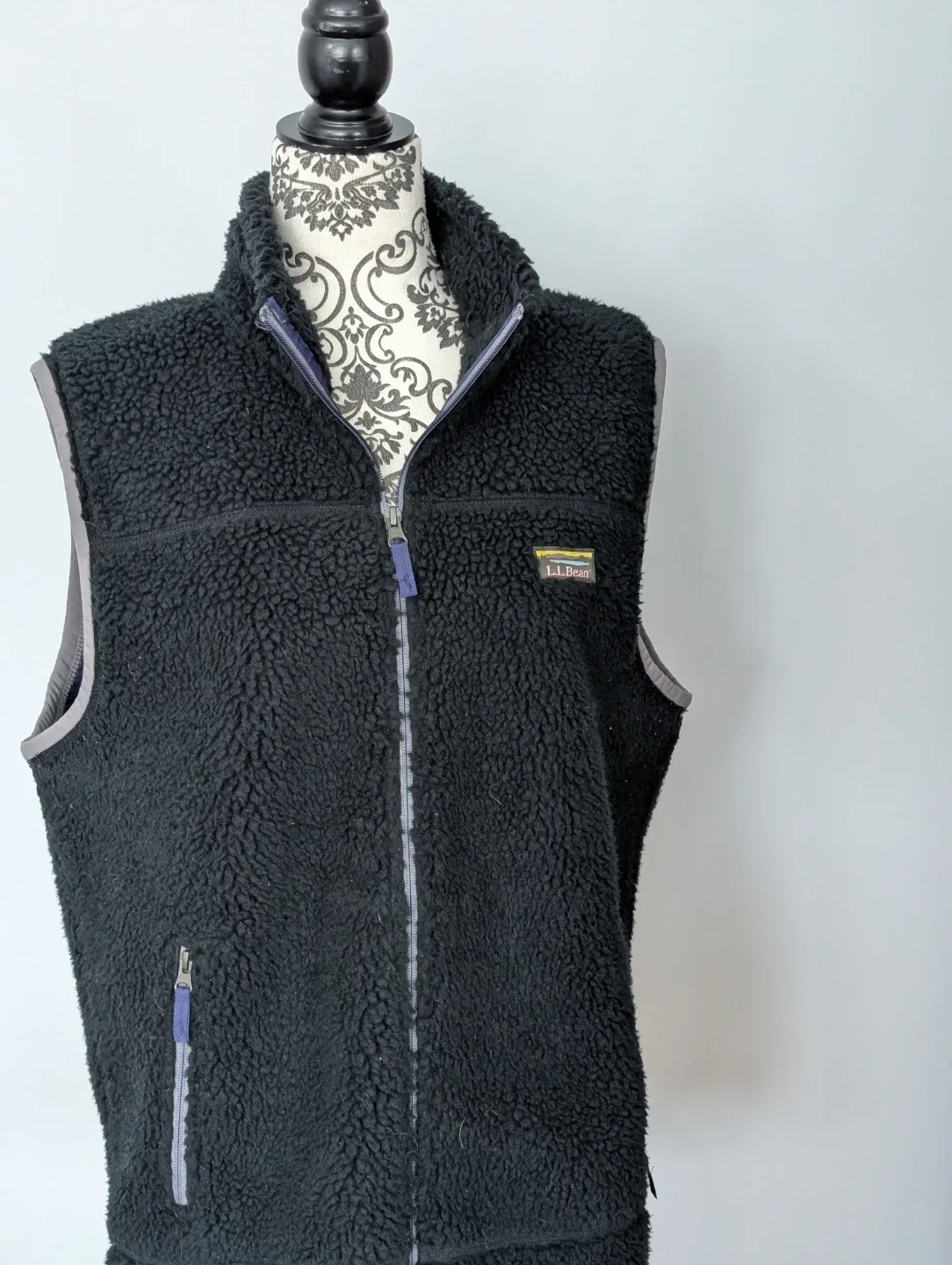 L.L.Bean Fleece Vest Black Men's LC-REG - photo 4