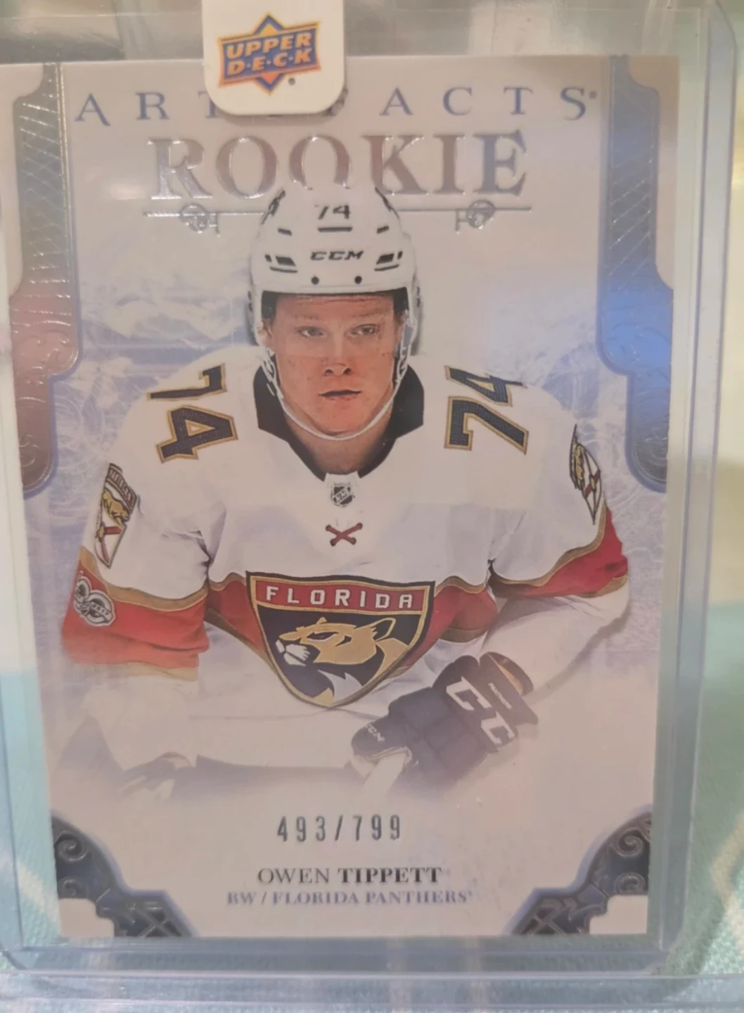 Upper Deck Artifacts Owen Tippett Rookie Card 493/799