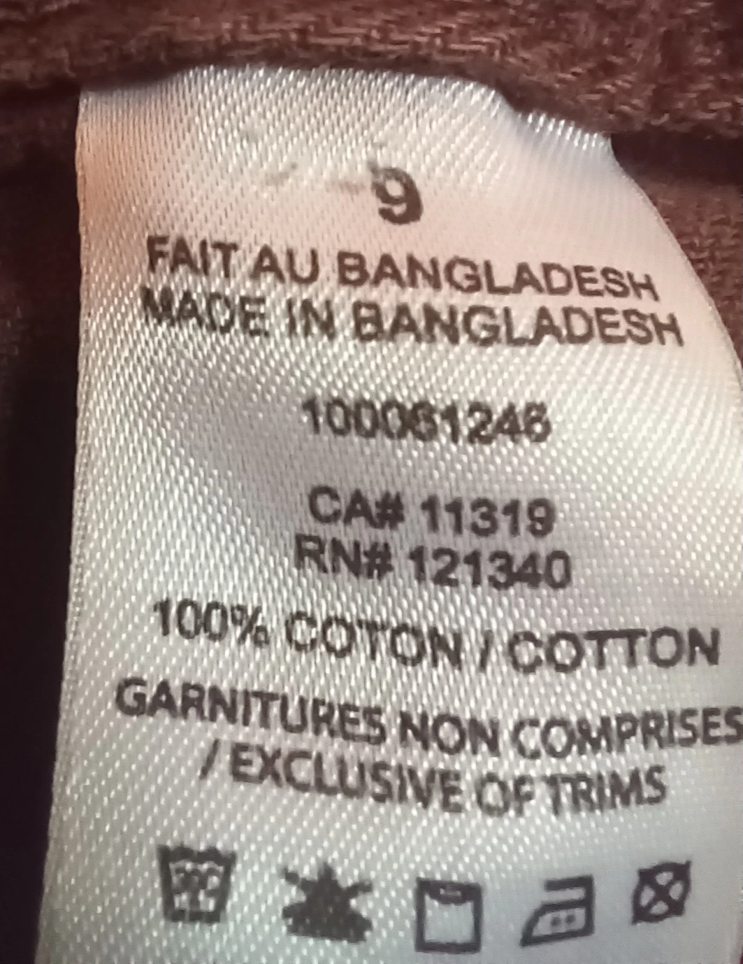 Garage Women's Size 9 Brown Cotton Pants - photo 4