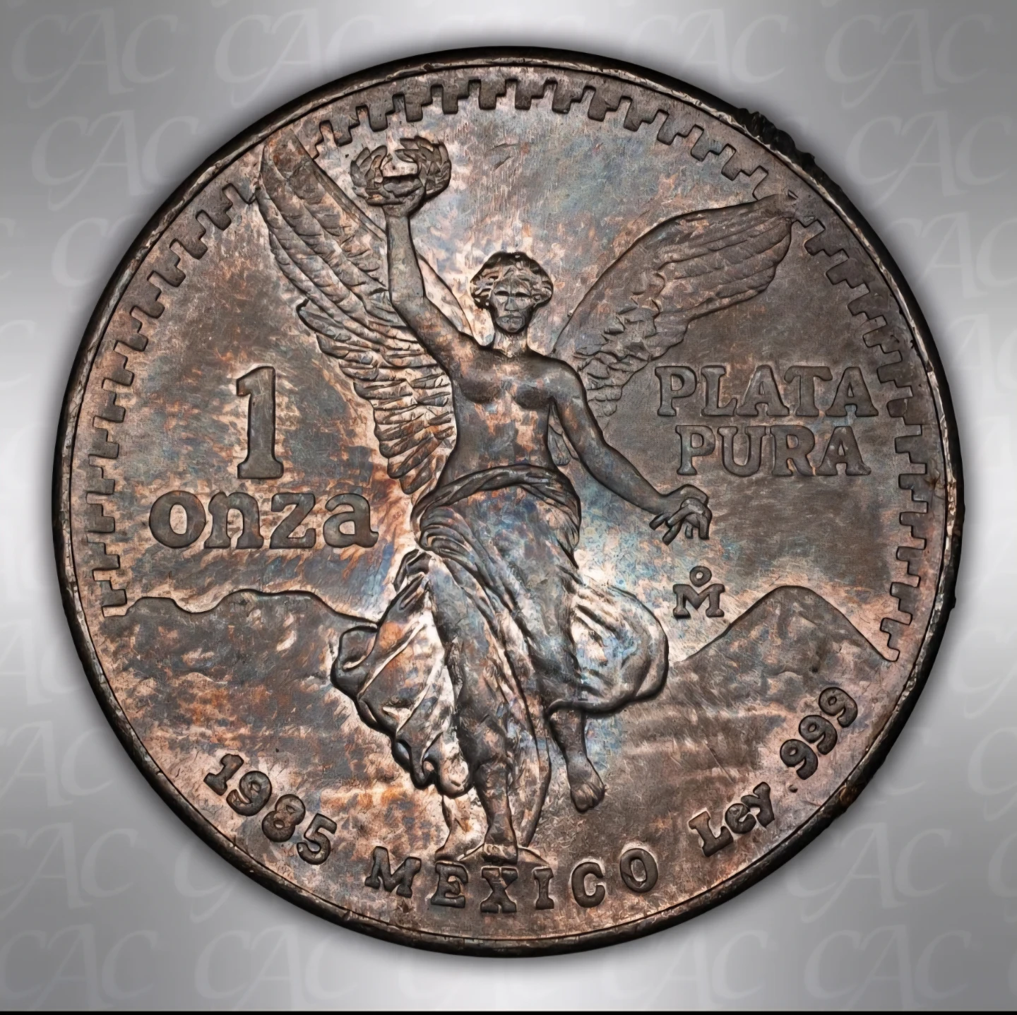 1985 Mexico Libertad 1 Onza Silver Coin - photo 5