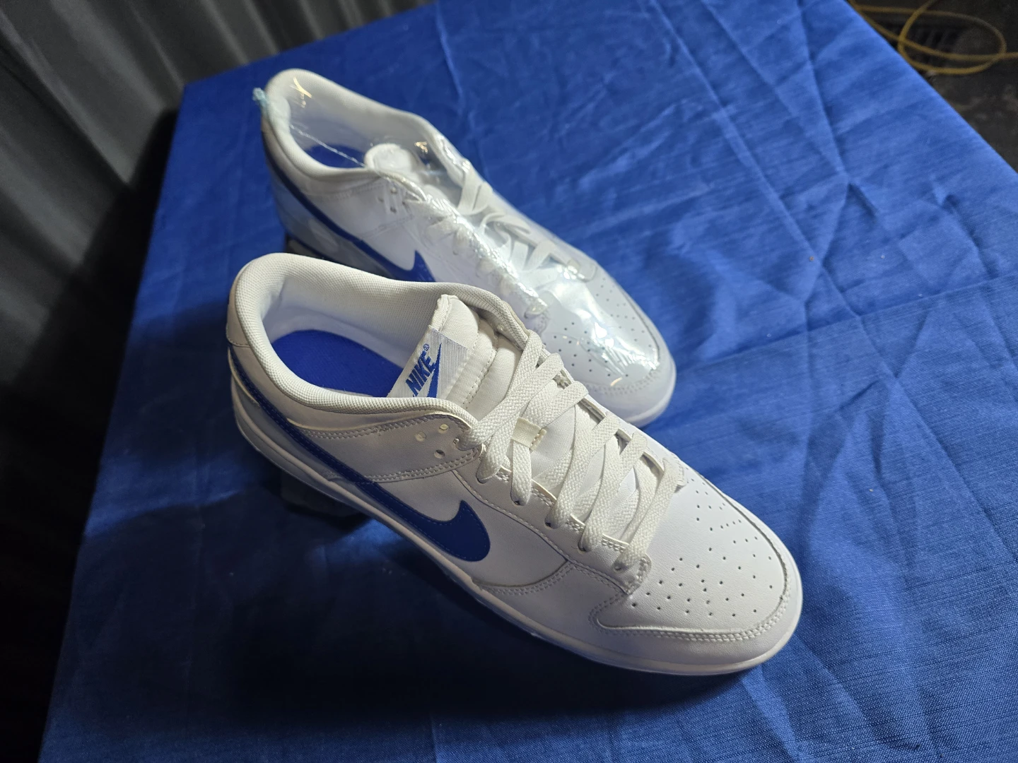 Nike Dunk Low White Blue Sneakers - photo 2