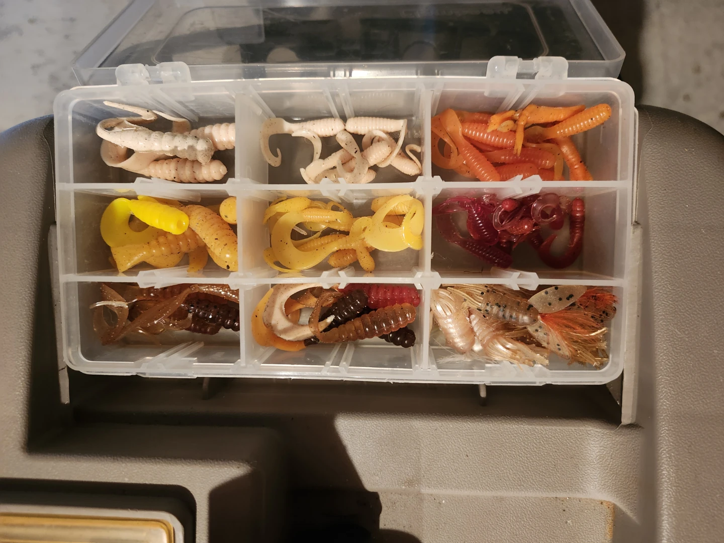 Fishing tackle box with lures - photo 4