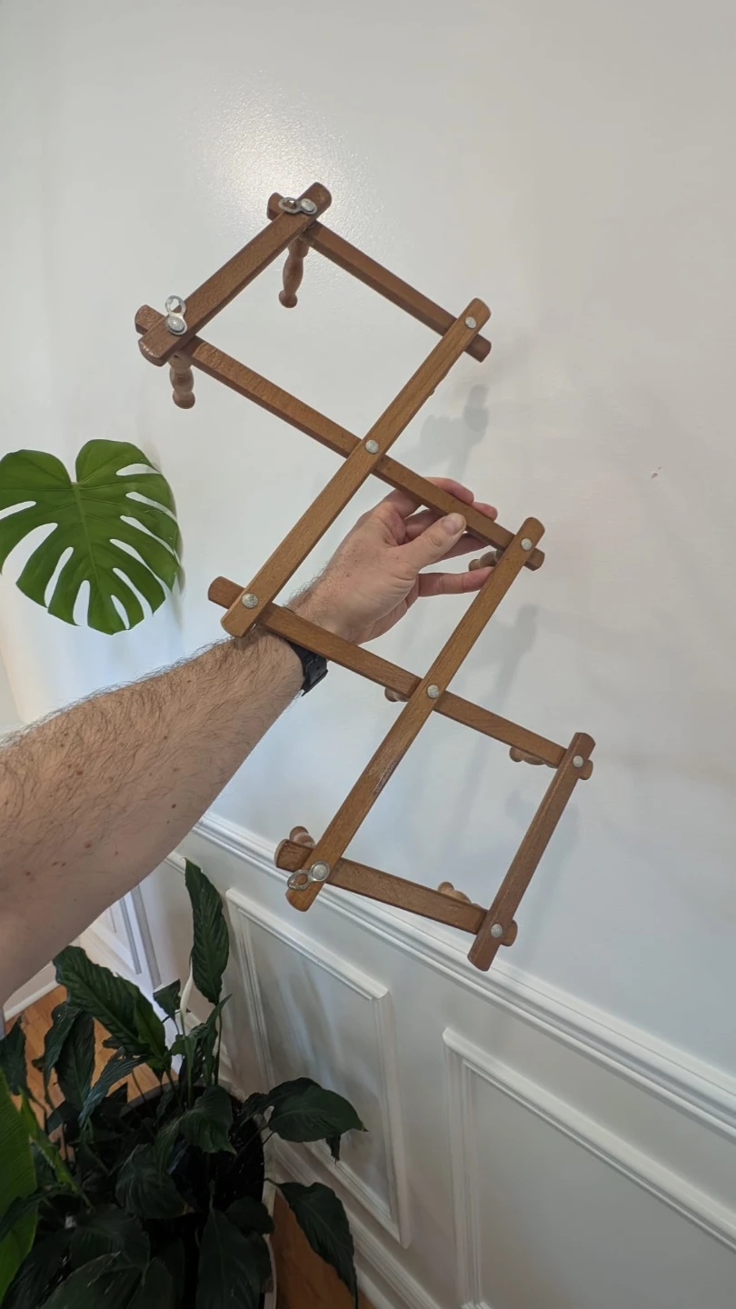 Wooden Accordion Wall Hook Rack - photo 5