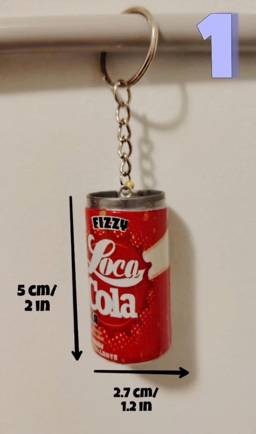 Soda can keychain