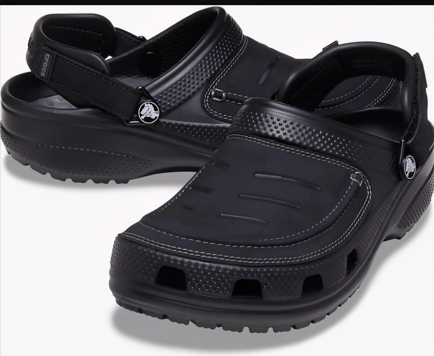 Crocs Men's Yukon Vista II LiteRide Clogs Blak Slate/Grey M12