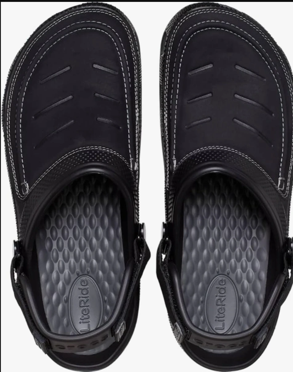 Crocs Men's Yukon Vista II LiteRide Clogs Blak Slate/Grey M12 - photo 2