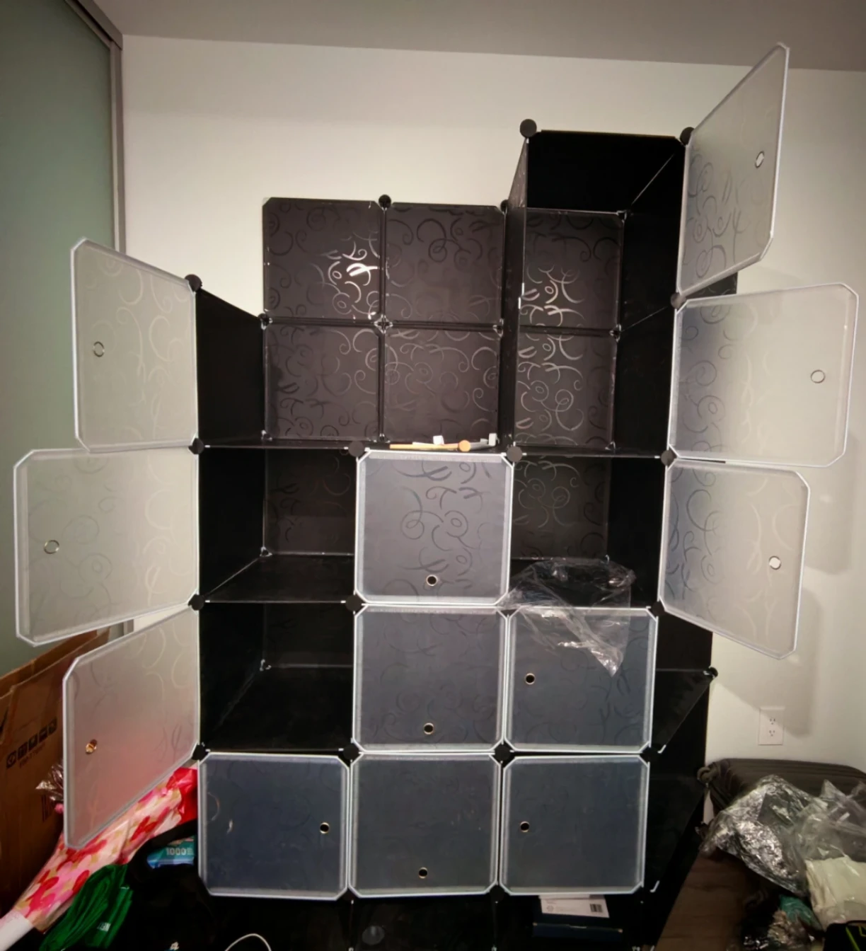 Homcom Cube Storage Organizer Closet W/ Doors - photo 4