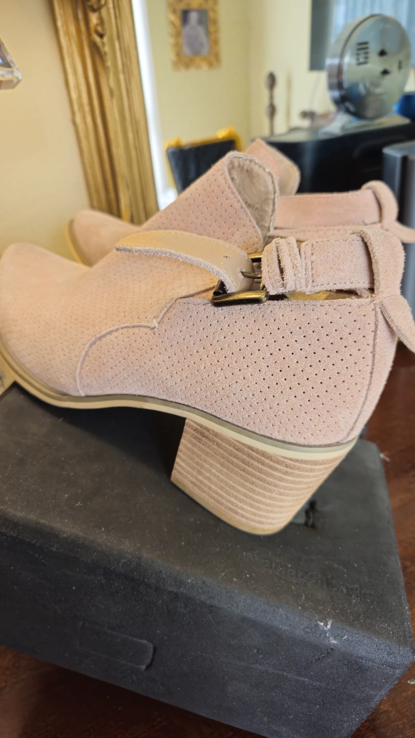 Gianni Ferri Suede Ankle Boots - Pink - Size 3.5 - photo 3