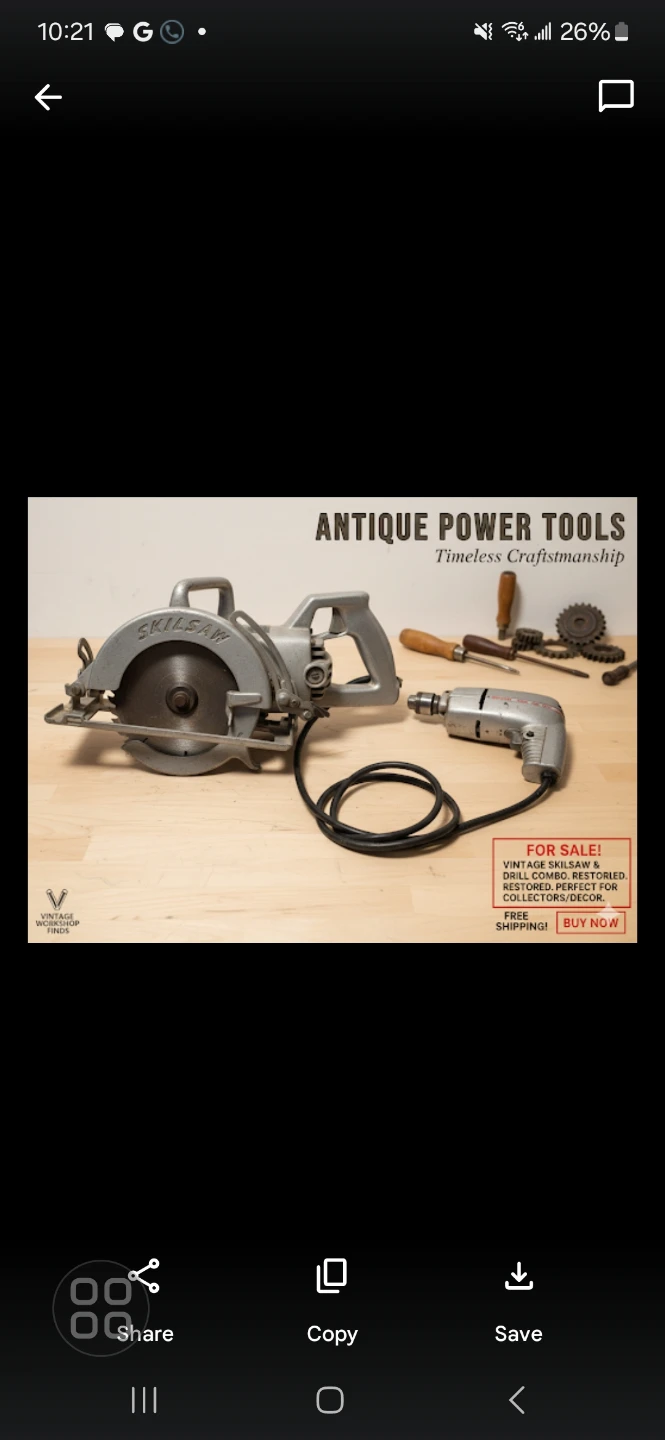 Vintage SkilSaw & Drill Combo - Restored