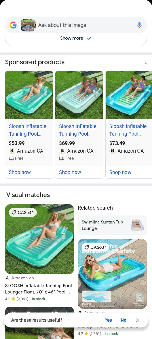 Sloosh Inflatable Pool Lounge Float - Blue-green - photo 4