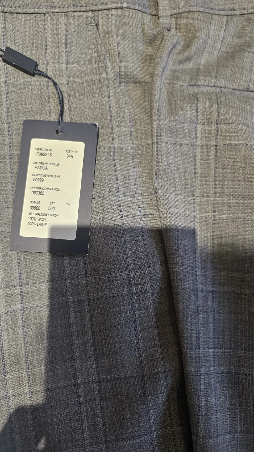 S. Cohen Men's Grey Plaid Suit Jacket and Pants - photo 4