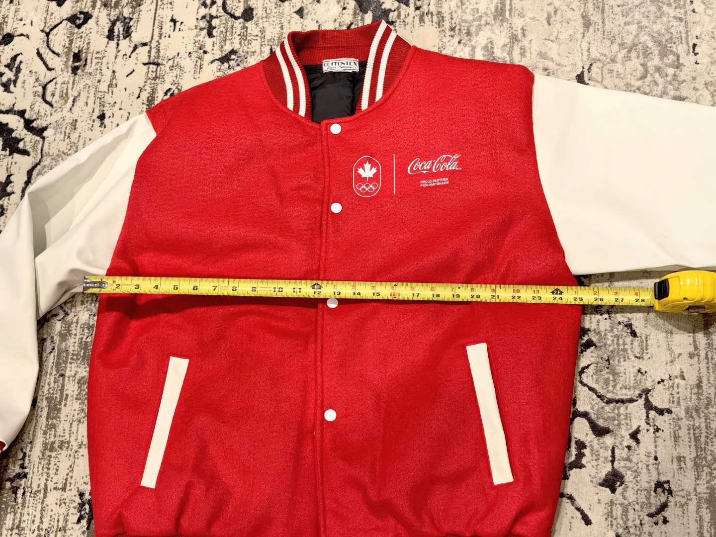 Coca-Cola Canada Olympic Team Letterman Jacket Men's Xl - photo 3