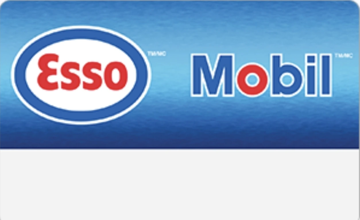 Esso and Mobil Gas Cards 100$ for 80$