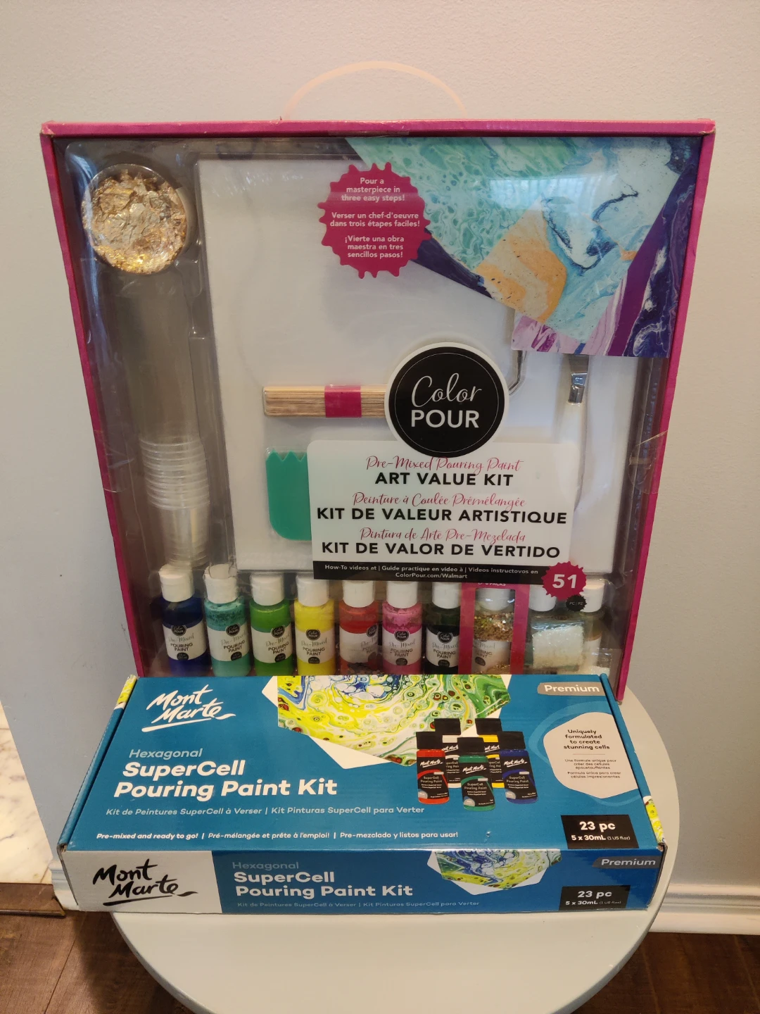 Color Pour Pre-Mixed Pouring Art Value Kits