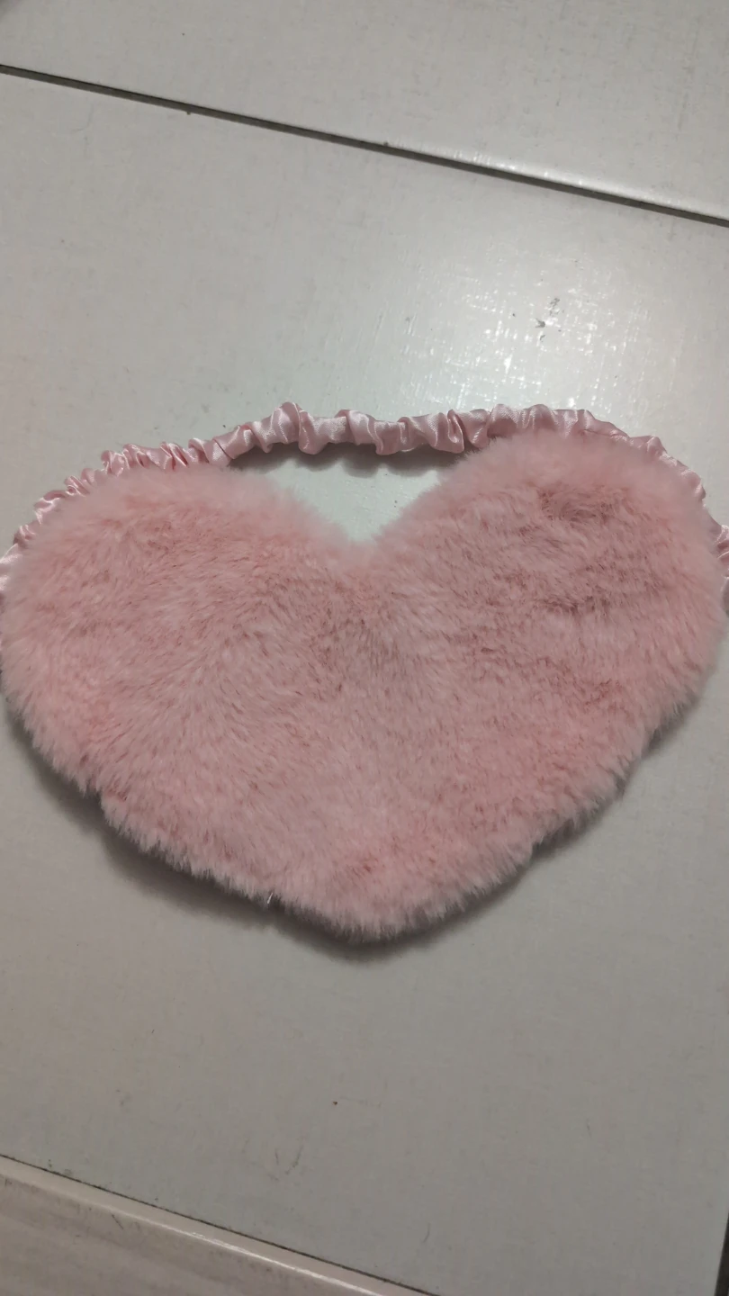 Pink Heart Shaped Sleep Mask
