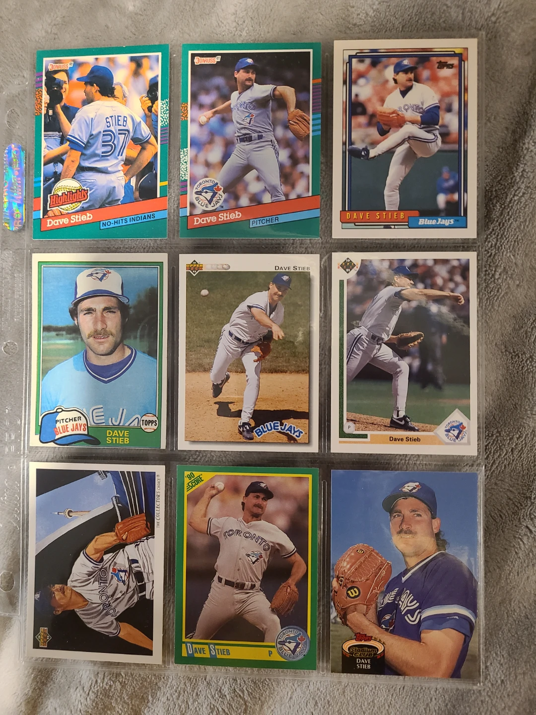 Dave Stieb Baseball Cards Collection