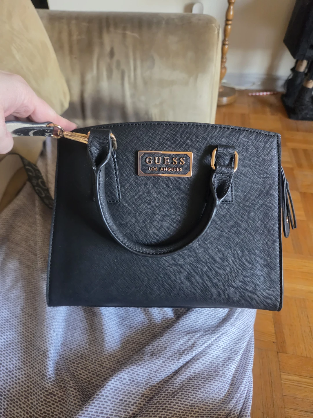 GUESS Black Satchel Handbag