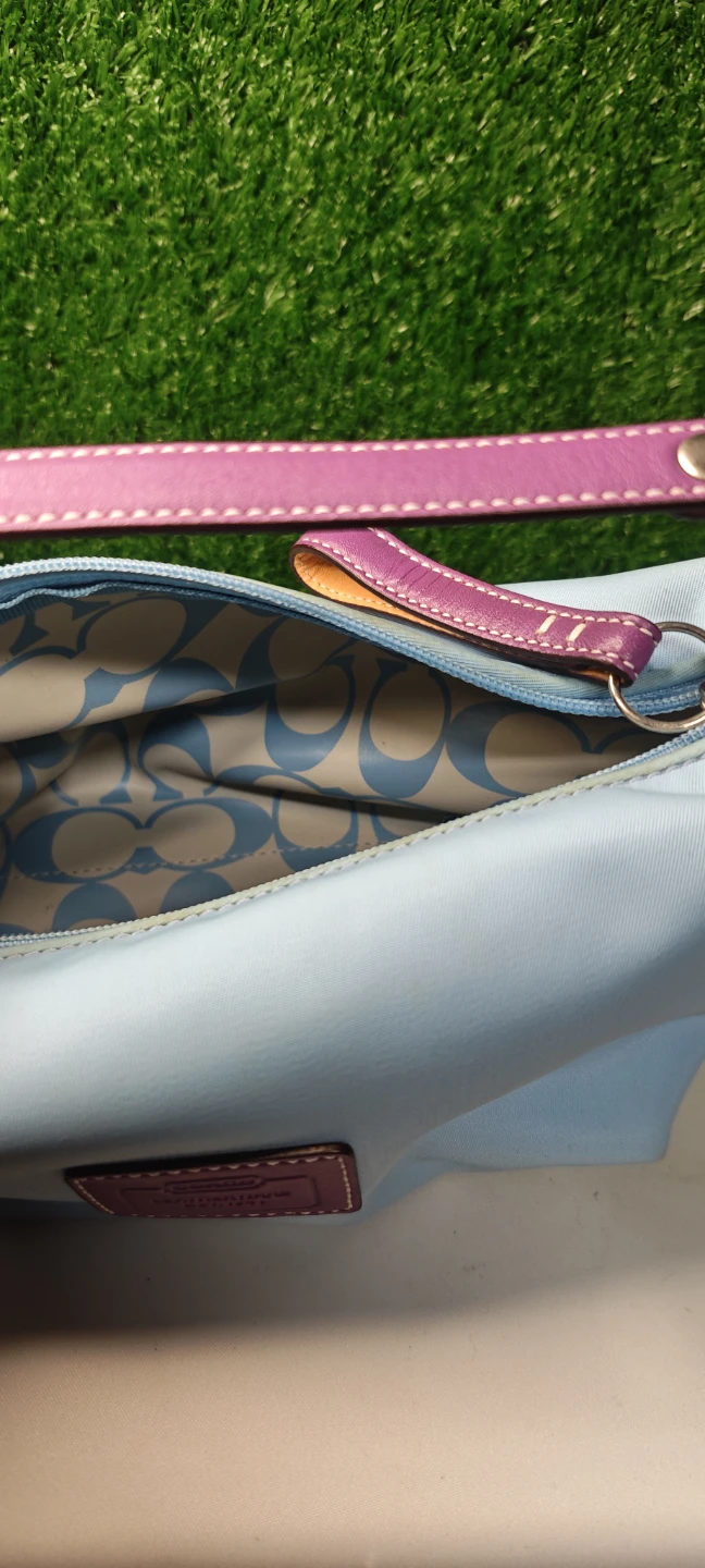 Coach Light Blue Shoulder Bag - photo 2