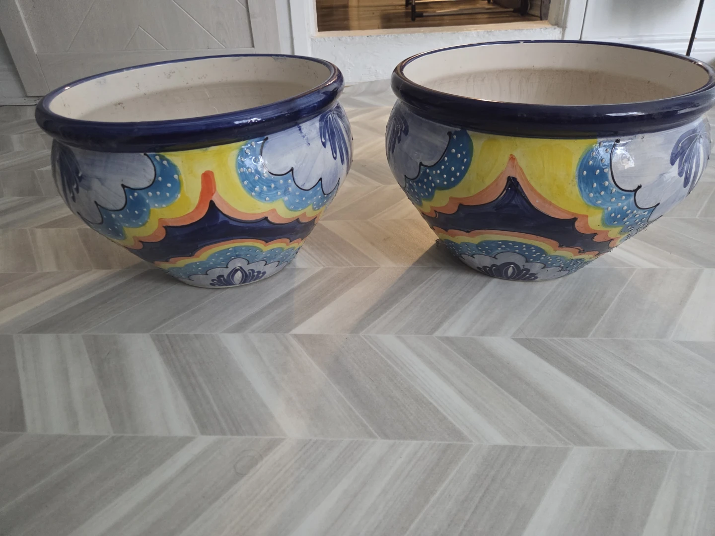Pair of Ceramic Planters