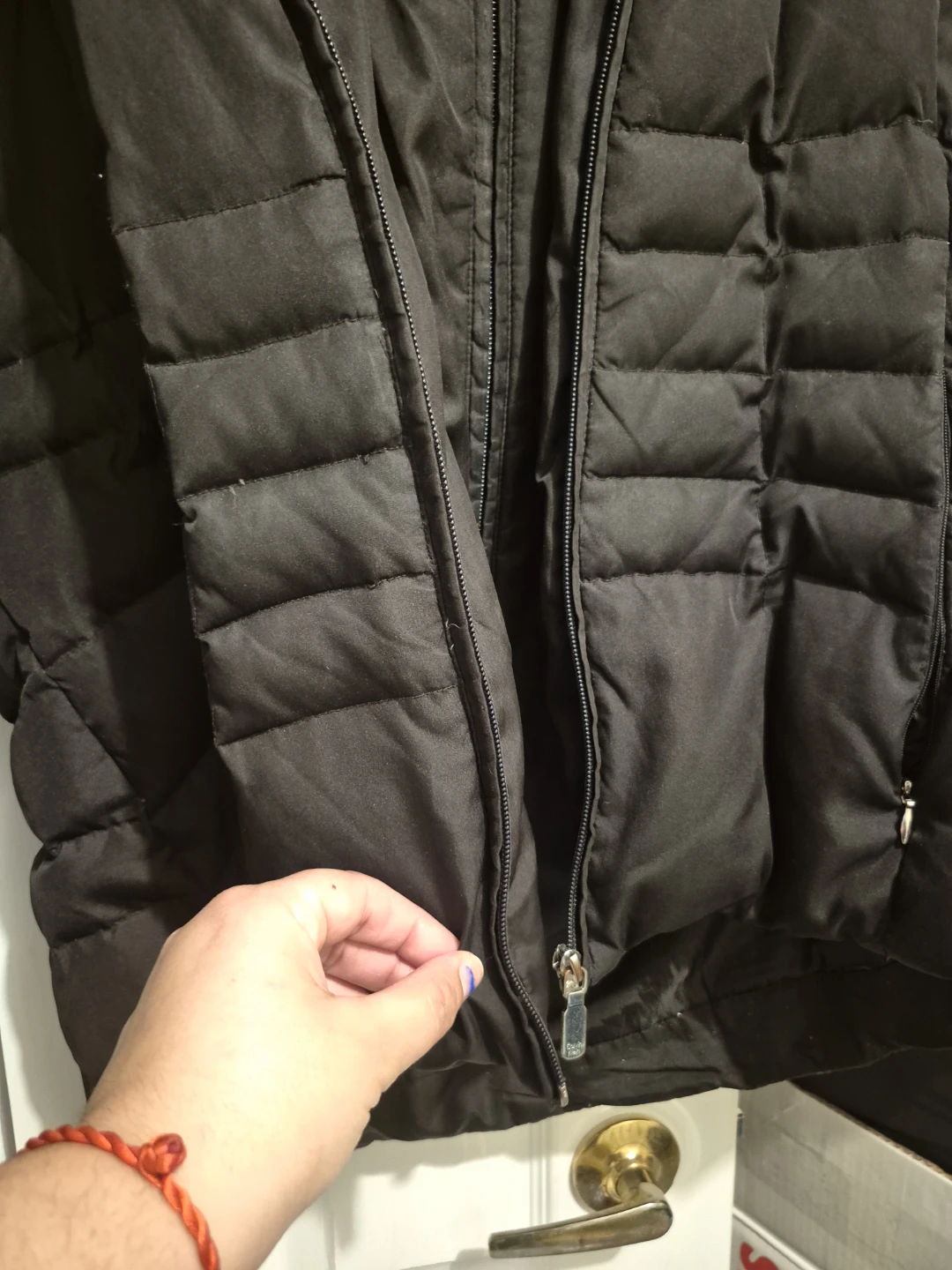 Calvin Klein Black Puffer Coat with Fur Hood - XL/TG - photo 2