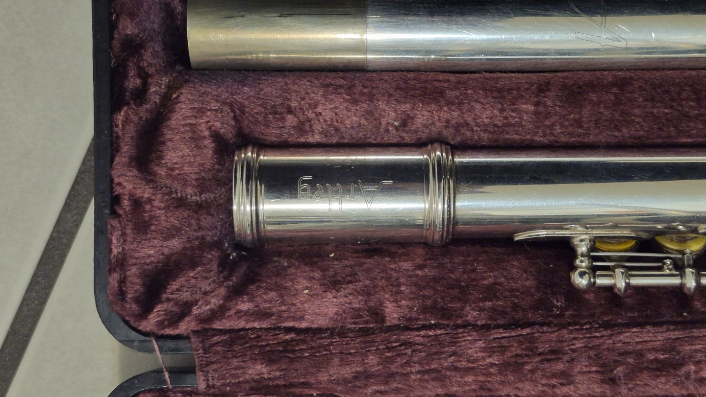 (PURE SILVER PLATED) Artley Flute with Case - photo 3