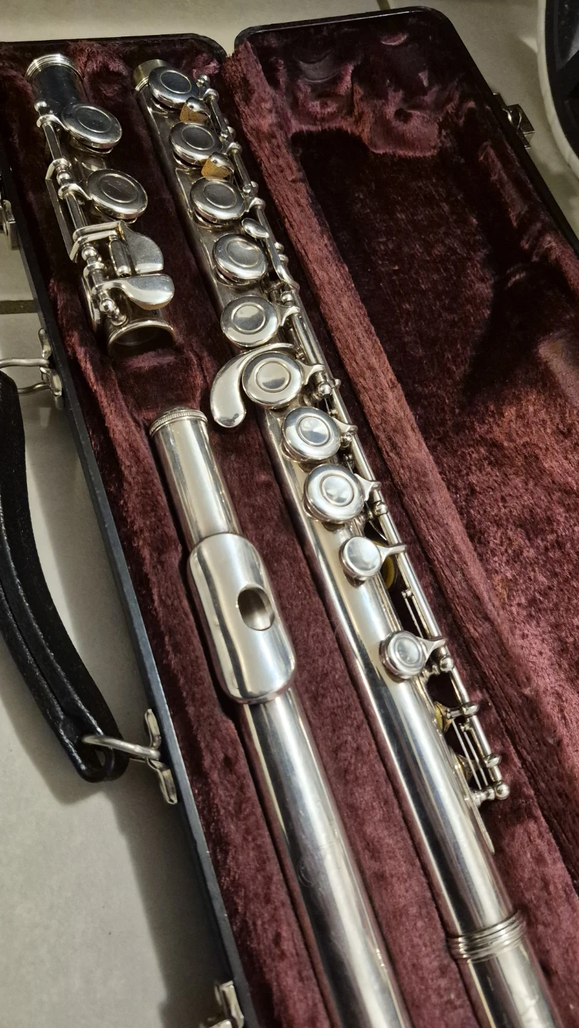 (PURE SILVER PLATED) Artley Flute with Case - photo 2