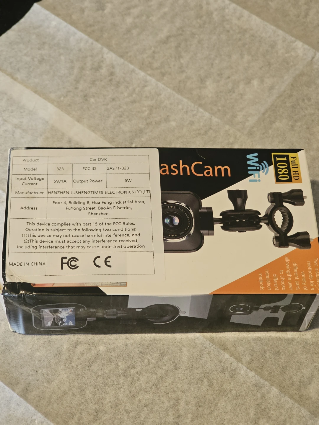 Car DVR 323 DashCam