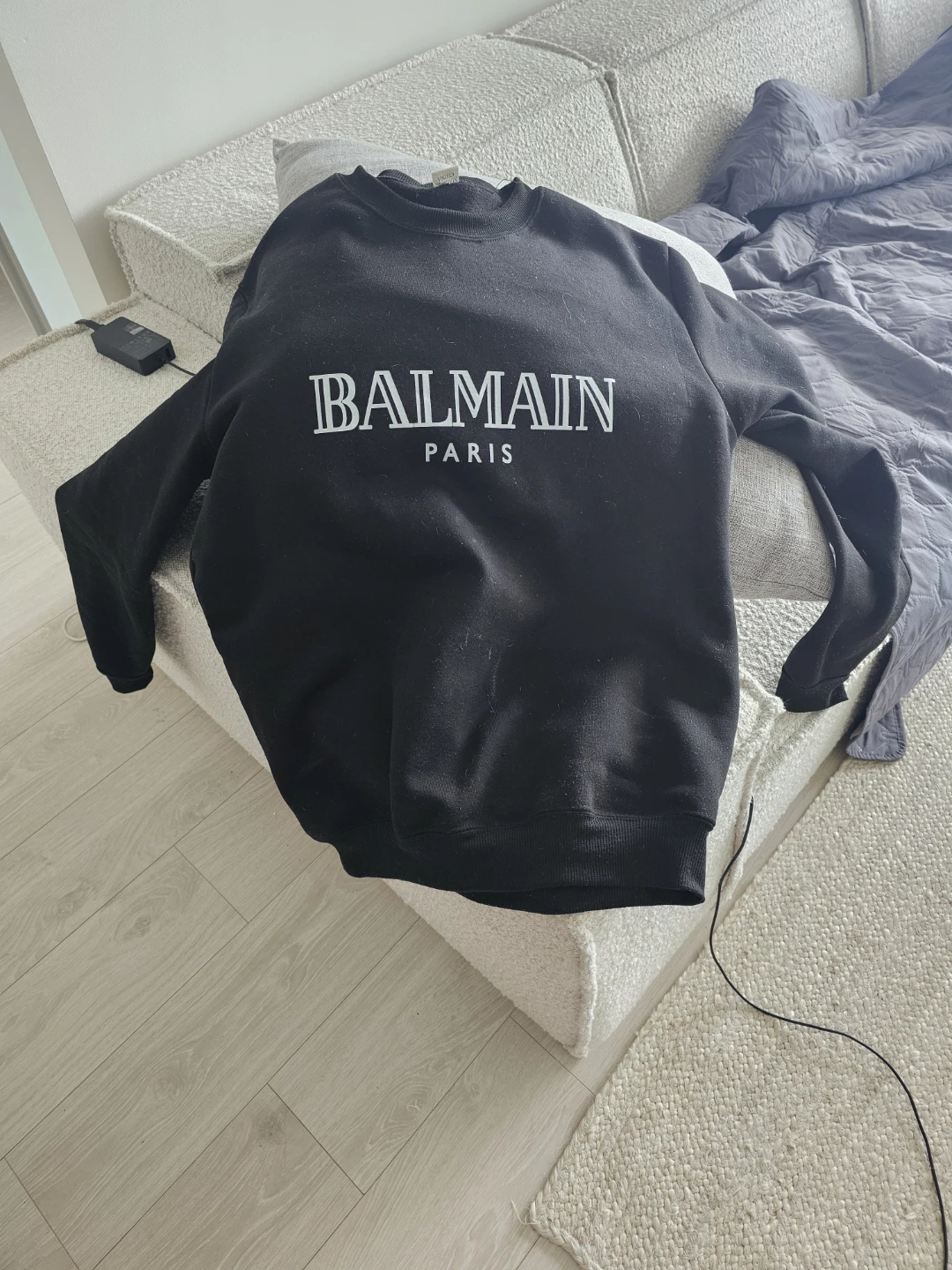 Balmain Paris Black Sweatshirt