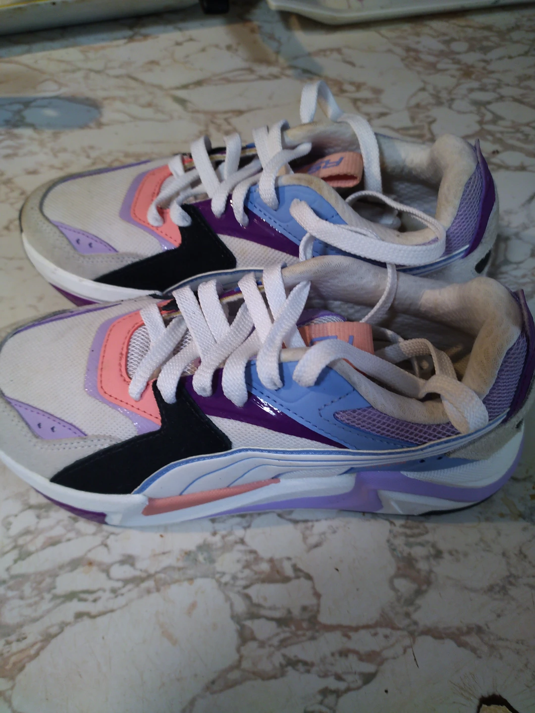 Puma Women's RS-X Running Shoes White Purple Blue Size 7 - photo 2
