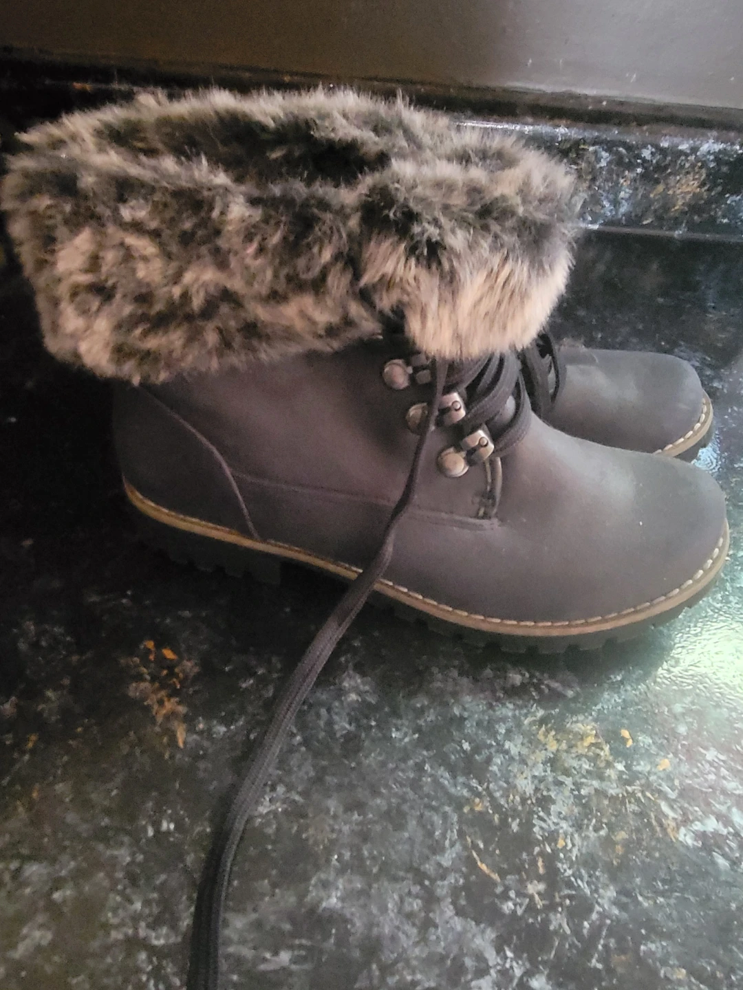 Faux Fur Lined Winter Boots