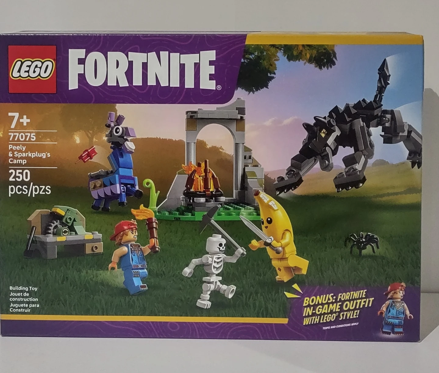 LEGO Fortnite Peely & Sparkplug's Camp Building Toy Set 77075