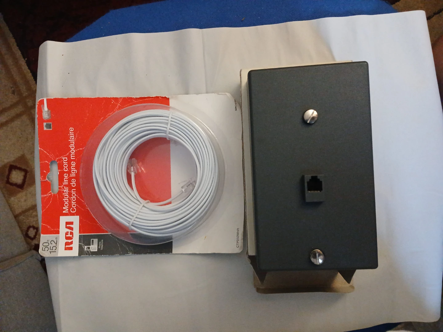 RCA Modular Phone Cord & Nortel Networks Wall Jack