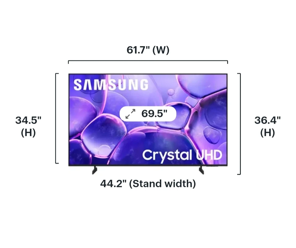 Samsung 70" Class U8000F Series Crystal UHD 4K Smart TV (2025) - photo 3