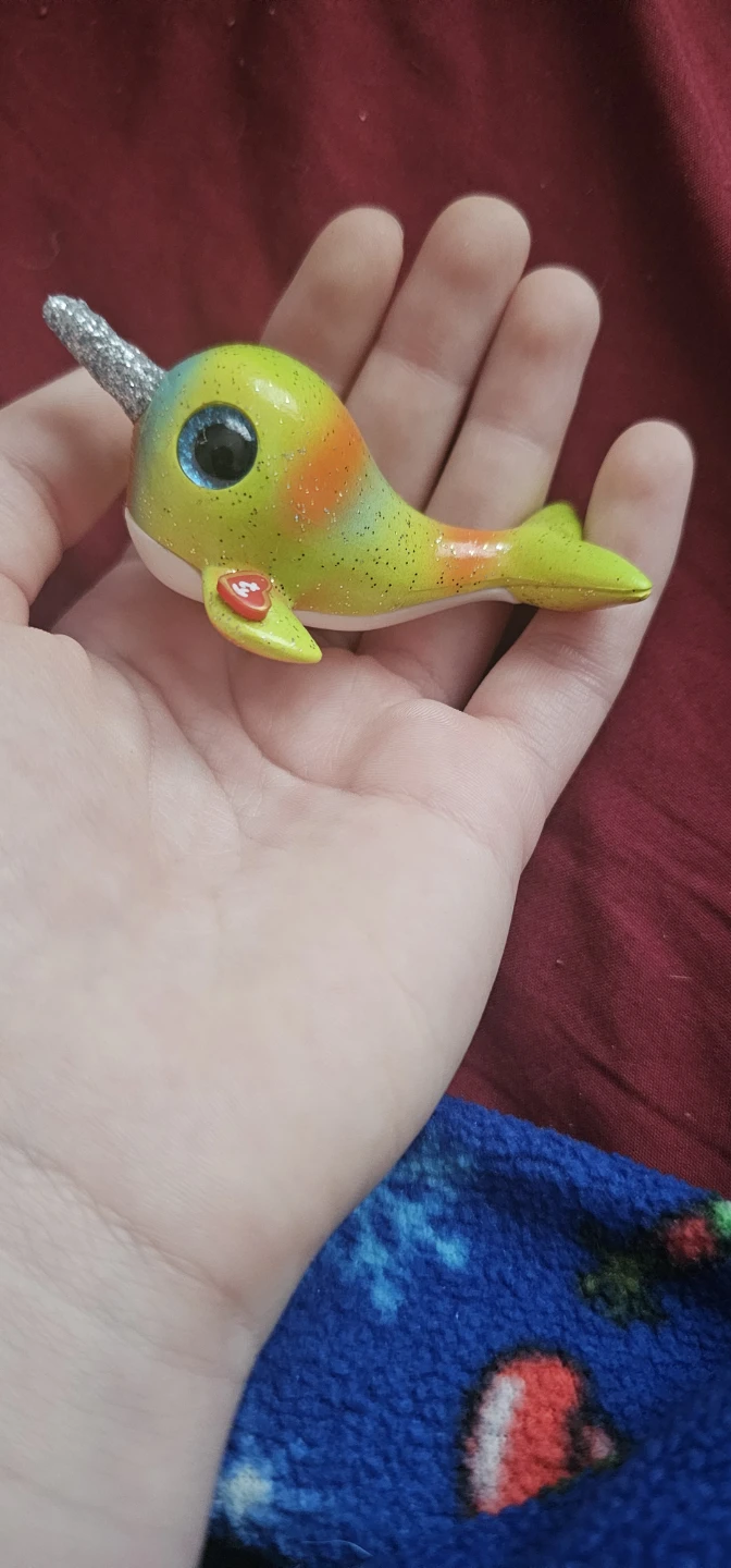 Sparkly Narwhal Figurine Toy - photo 2