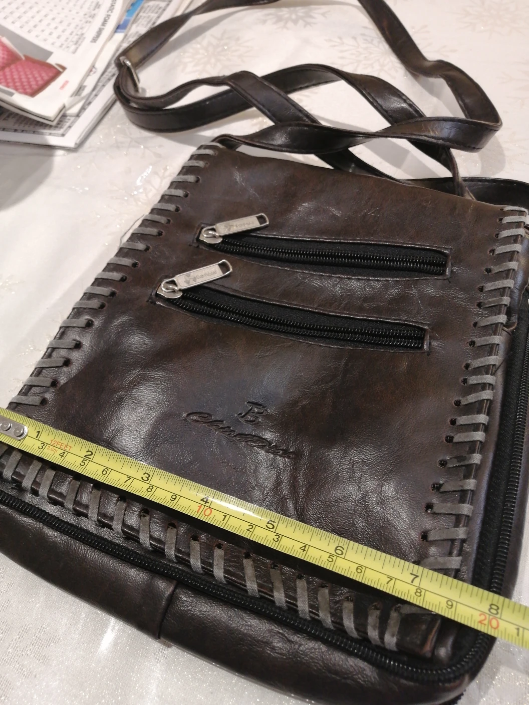 🌱 Brown Leather Crossbody Bag - photo 2
