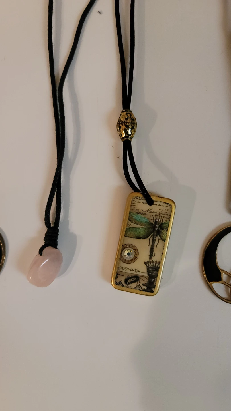 3 Assorted Pendants with Black Cords(DD) - photo 2