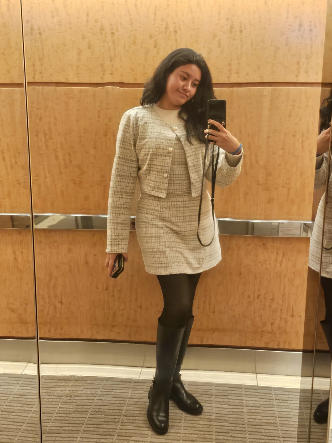 Tweed co-ord set | Mini Dress & Cropped Jacket - photo 5