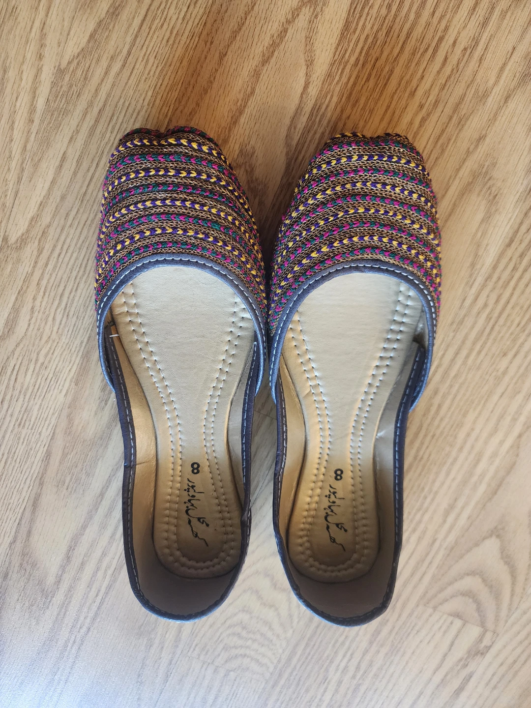 Embroidered Flats Size 8