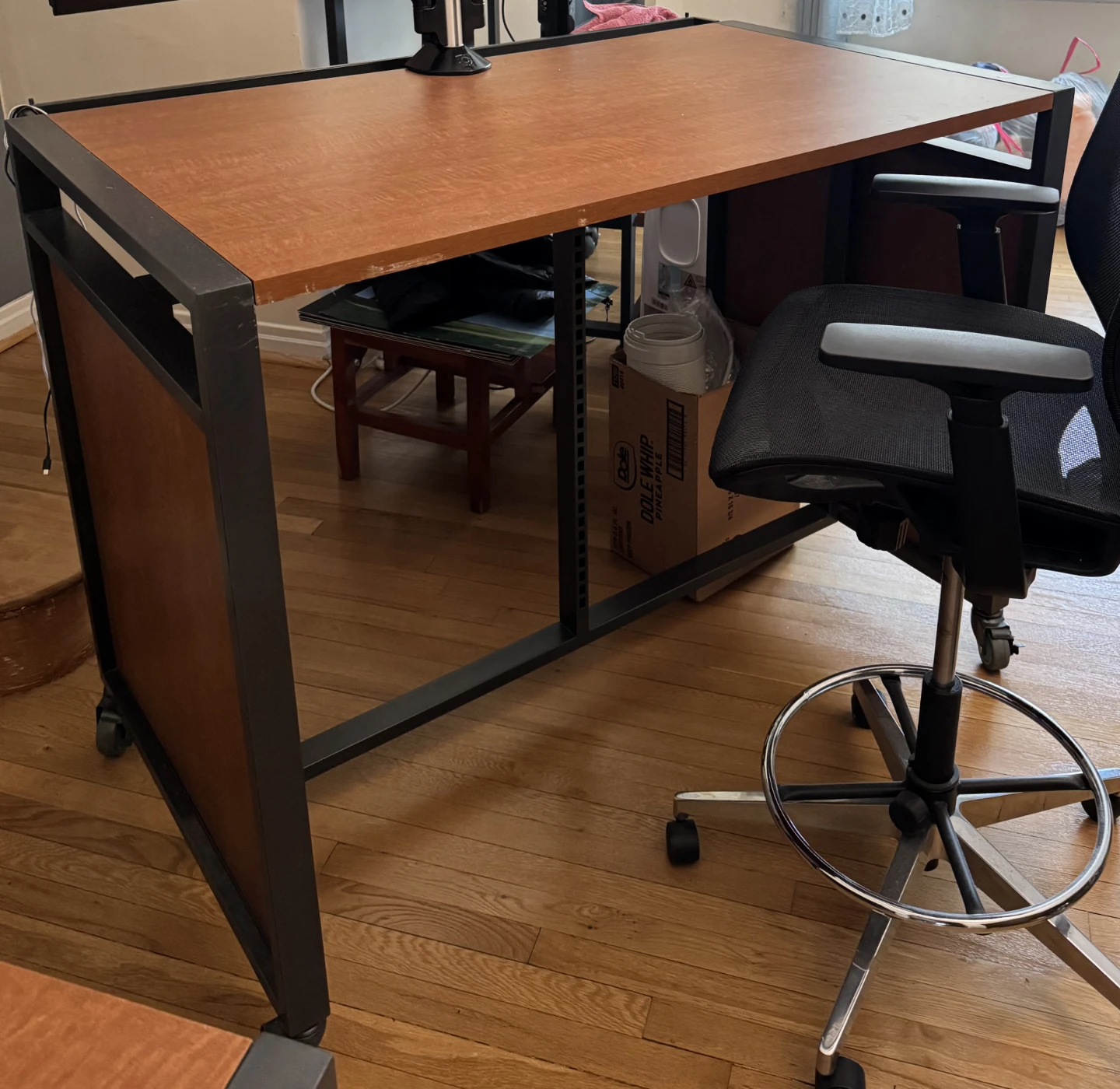 Wood and Metal Rolling Cart/Stand - photo 2