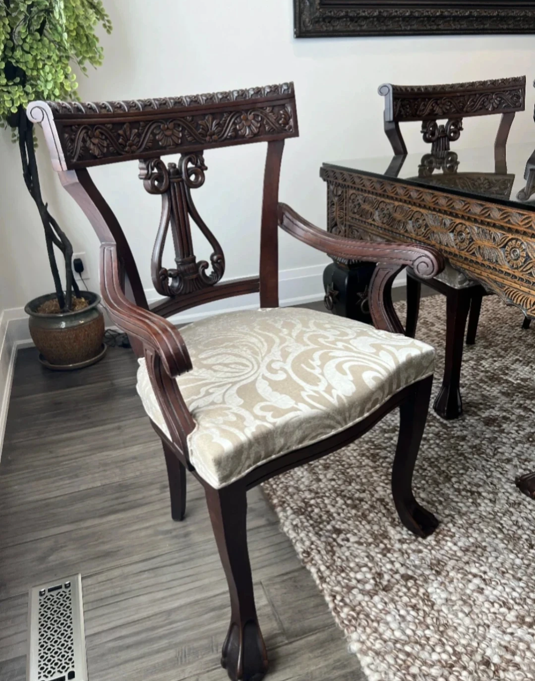 ✨ Luxury Hand-Carved Rosewood / Sheesham Dining Set ✨ - photo 5